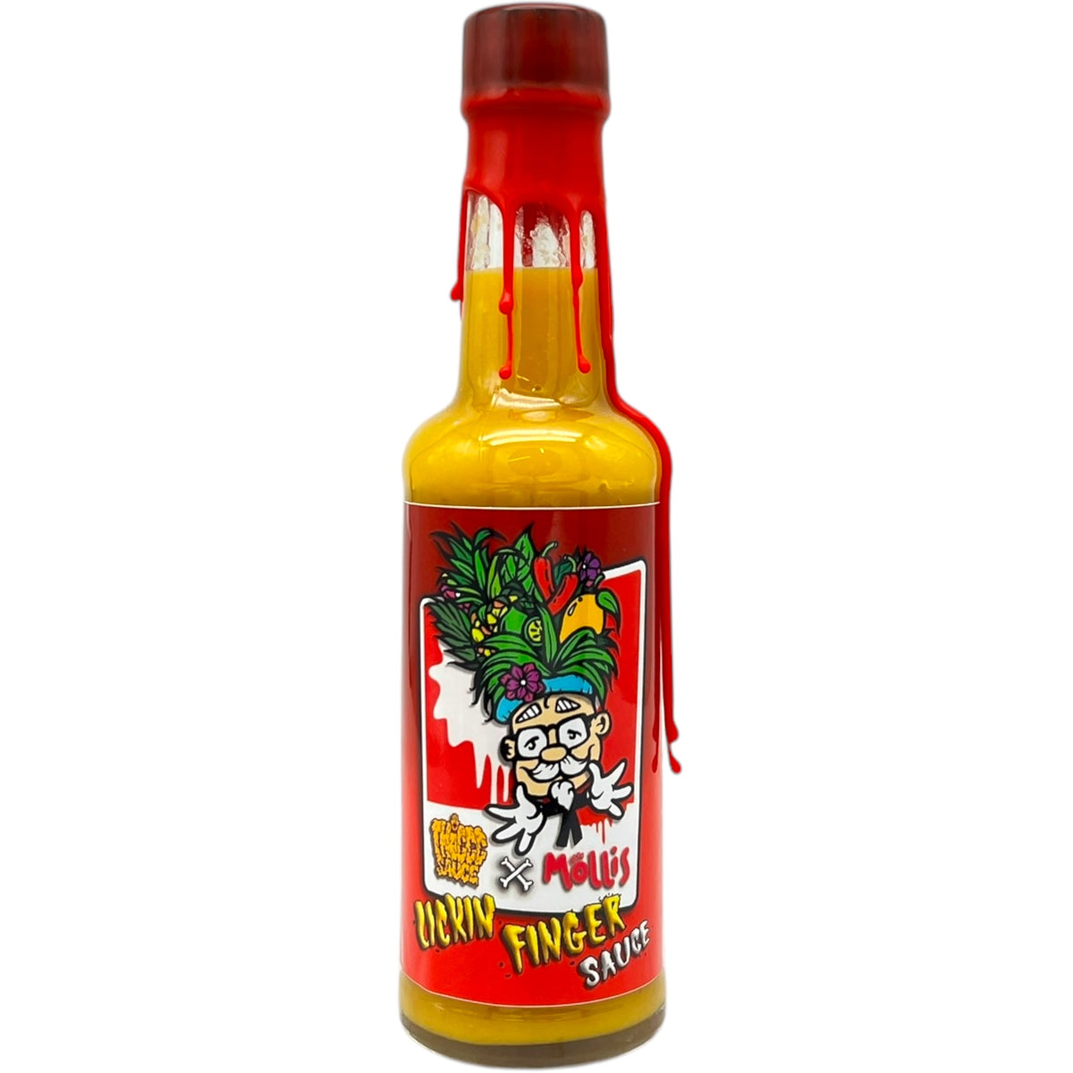 Thiccc Sauce x Mollis Chicken Lickin Finger Sauce Yellow Habanero & Ma