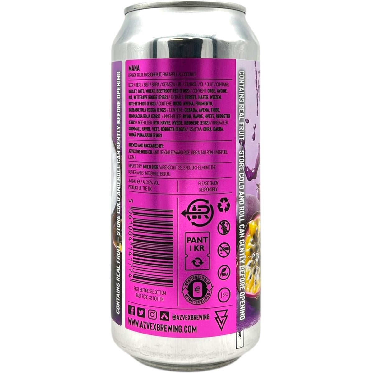Azvex MANA - Dragon fruit, Passionfruit, Pineapple and Coconut