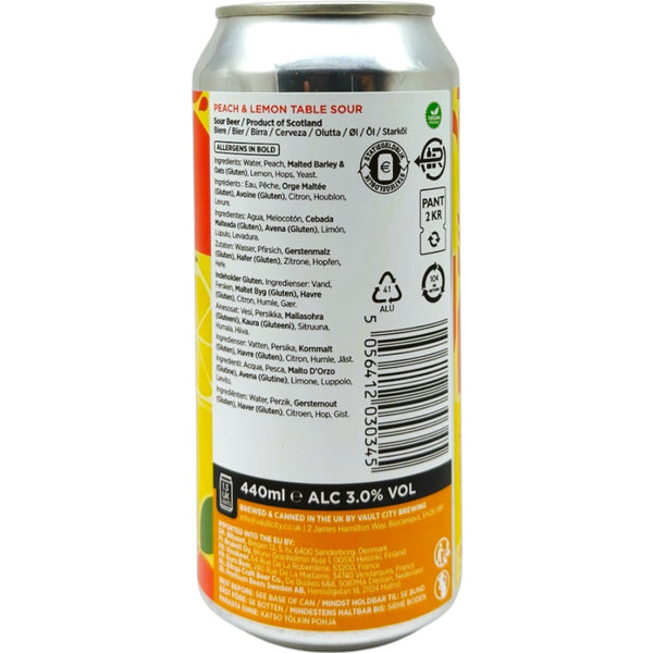 Vault City Peach & Lemon Table Sour