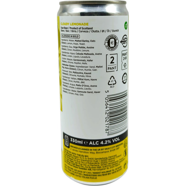 Vault City Cloudy Lemonade 330ml