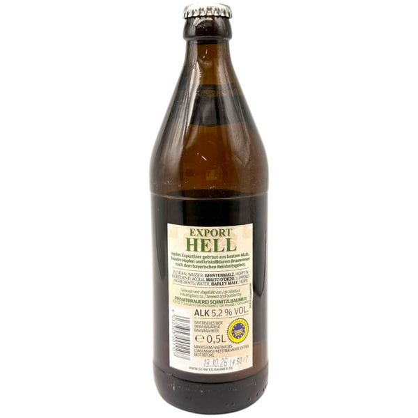 Privatbrauerei Schnitzlbaumer Export Hell