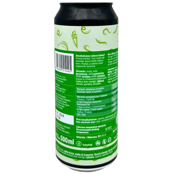Funky Fluid Free Gelato: Verde (Sour)