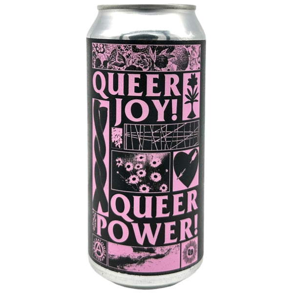 Queer Brewing Project x Black Lodge Press Queer Joy! Queer Power!