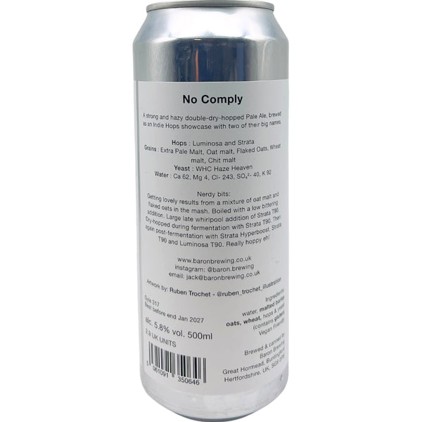 Baron Brewing No Comply