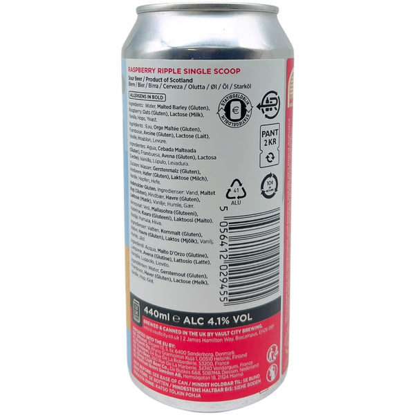 Vault City Raspberry Ripple - Single Scoop