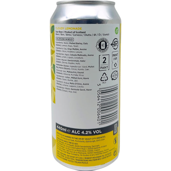 Vault City Cloudy Lemonade 440ml