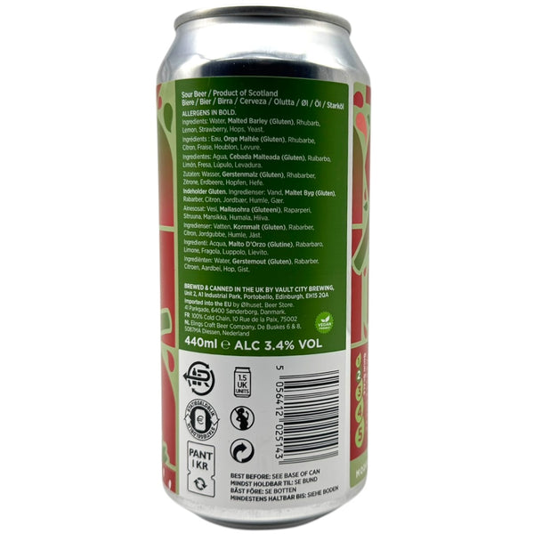 Vault City Strawberry & Rhubarb Table Sour