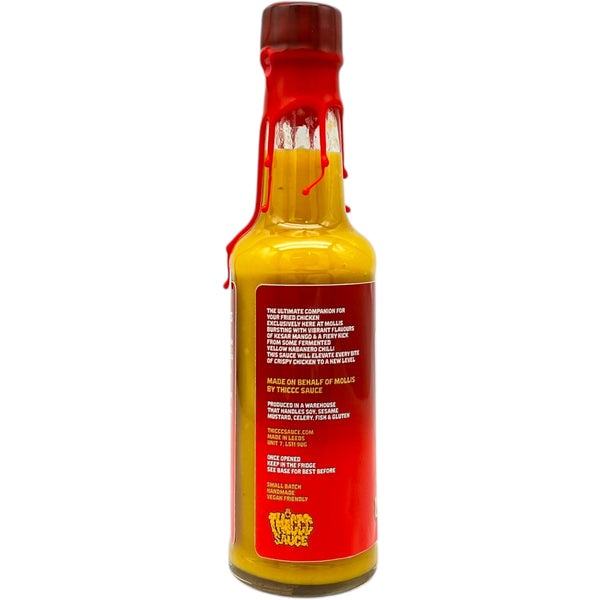 Thiccc Sauce x Mollis Chicken Lickin Finger Sauce Yellow Habanero & Mango Hot Sauce