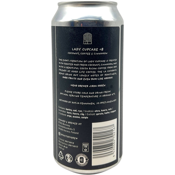 Factory Lady Cupcake #8 (Coconut, Coffee & Cinnamon)