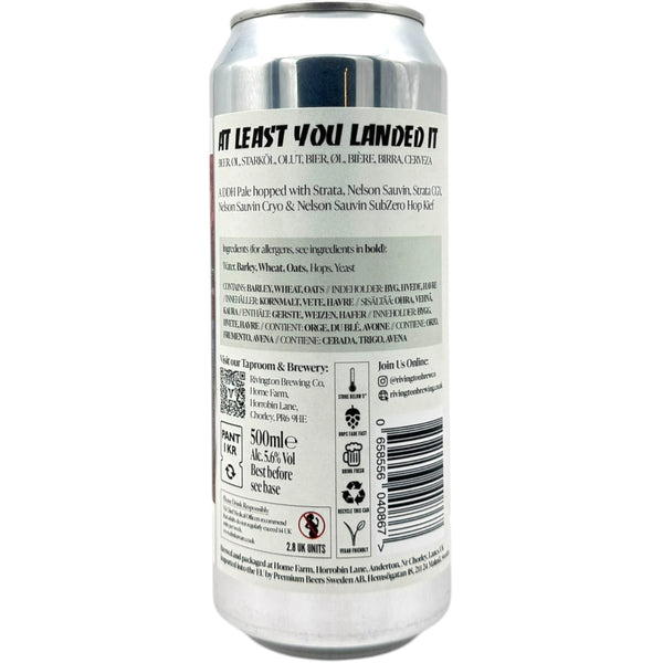 Rivington At Least You Landed It