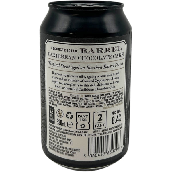 Siren Caribbean Chocolate Cake 2025: Deconstructed Barrel