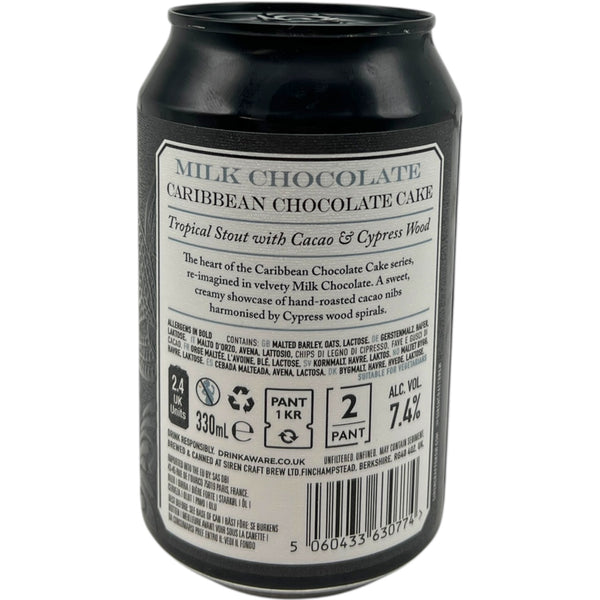 Siren Caribbean Chocolate Cake 2025 Milk