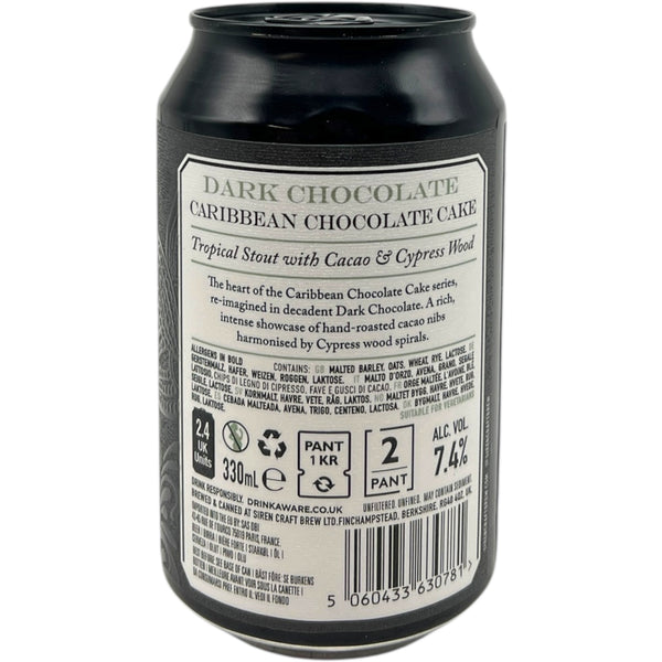 Siren Caribbean Chocolate Cake 2025 Dark