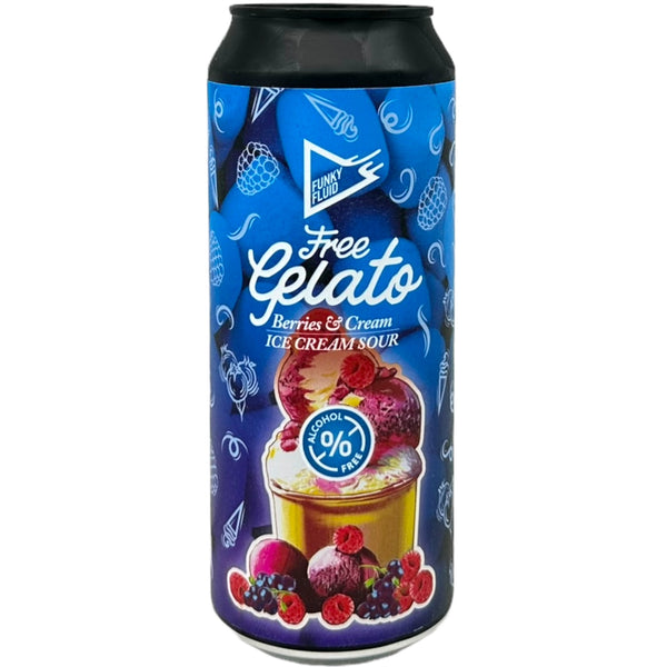 Funky Fluid Free Gelato: Berries & Cream (Sour)