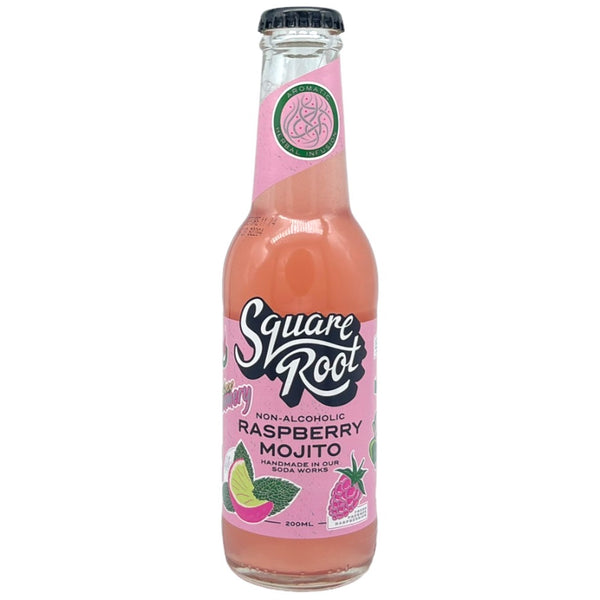 Square Root Non-Alcoholic Raspberry Mojito