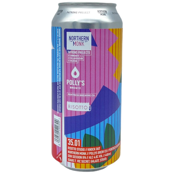 Northern Monk x Pentrich x Polly's 35.01 Risotto Studios // Knock Out // DDH Session IPA