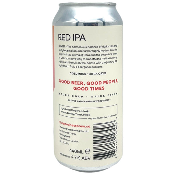 The Goodness Brew Sunset (Red India Pale Ale)