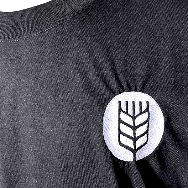Beer Shop Wheat Logo Unisex Oversized High Neck T-Shirt