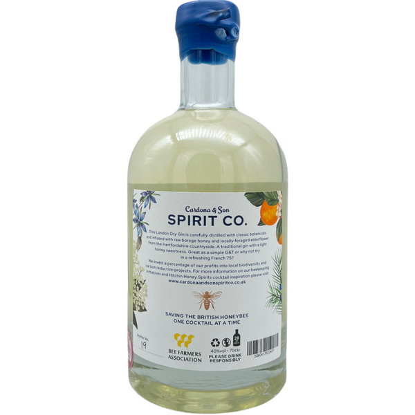 Cardona & Son Spirit Co. Hitchin Elderflower & Borage Honey Gin