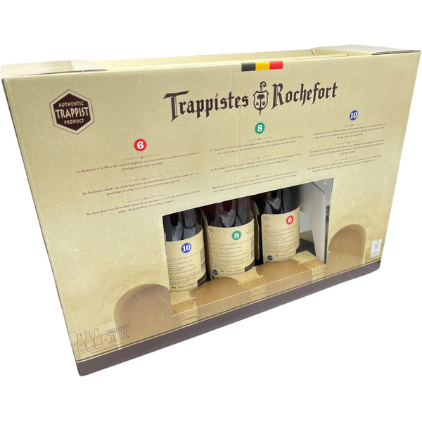 Trappistes Rochefort Gift Pack (3x330ml + 2 glasses) (local delivery or collection only)