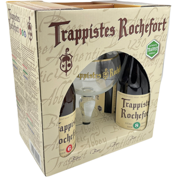 Trappistes Rochefort Gift Pack (4x330ml + 1 glass) (local delivery or collection only)